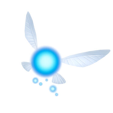 Navi the fairy, Legend of Zelda. PNG.