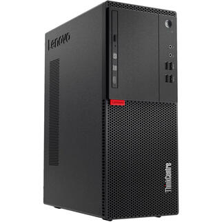 Think center PC tower, black. Photo.